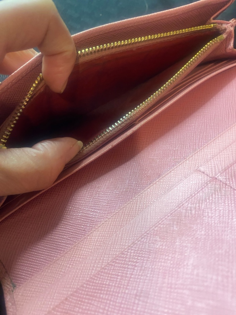 Prada Pink long wallet w/ ID card holder see pics - Picture 7 of 12